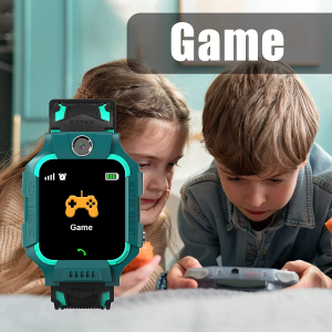 Smart Watch Phone Kids – Children Smartwatch Boys Girls with SOS Need 2G SIM to Call, 14 Puzzle Games Music MP3 MP4 HD Selfie Camera Calculator Alarms Timer Pedometer for Boys Girls Students,Blue