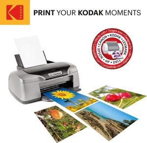 Kodak 50 Sheets Gloss Instant Dry 240Gsm A4 Photo Paper, (5740-094)