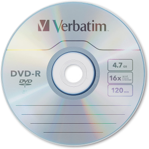 Verbatim 4.7GB up to 16X Recordable Disc AZO DVD-R 50-Disc Spindle 95101, Silver