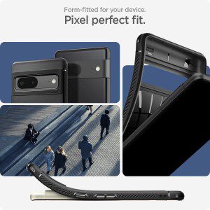 SPIGEN Rugged Armor Case Designed for Google Pixel 7 (2022) Resilient Ultra Soft Cover – Black