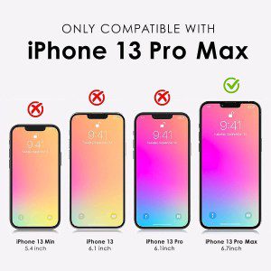 T Tersely [2+1] One Touch Glass Screen Protector for Iphone 13 Pro Max(6.7 Inch) with Camera Lens Protector, Premium 9H HD Tempered Glass Screen Guard Film [Case Friendly]