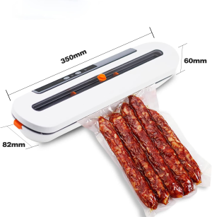 Vacuum Sealer Machine, Billord Food Vacuum Sealer, Automatic Food Sealer Machine, Smart Food Packer Equipped with Vacuum Bags and Starter Kit for Food Preservation (White).