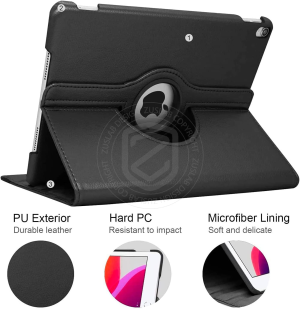 ZUSLAB Ipad 7/8 / Air 3 PU Leather Smart Stand Cover Case (2019/2020) – Black