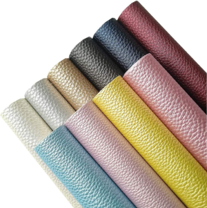 AUXIN 10 Pcs A4 Size Faux Leather Sheets Bows Earrings Making, PU Metallic Pearlescent Vivid Shiny Fabric Bundle Cotton Back for DIY Jewelry Crafts(21Cm X 30Cm/8.2X11.8 Inch)