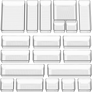 Simplehouseware Drawer Organizer Desk Office Organizers Bin, 6-Pack (8.3 Cm X 15.5 Cm Ea.)