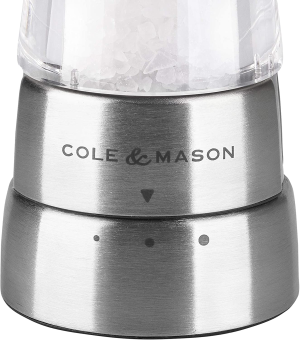 Cole & Mason Derwent Salt and Pepper Mill Gift Set, Clear/Silver