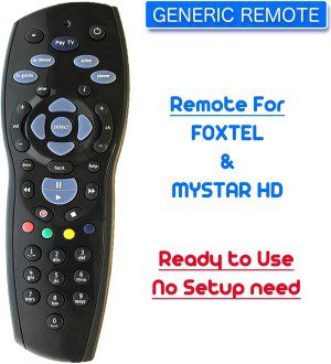 T Tersely TV Remote Controller Replacement Device for Paytv IQ1 IQ2 IQ3 IQ4 HD S1 / Foxtel Box/Sky New Zealand/Mystar HD (Black)