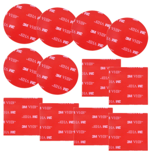 12 PCS 3M Double Sided Foam Adhesive Tape Pads,Danzix round and Square VHB Sticky Pads Replacement Mounting Tape