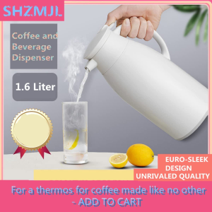 SHZMJL Vacuum Jug Insulated Carafe – 1.6 Liter Coffee and Beverage Dispenser Insulated Vacuum 12 24 Hours Cool and Hot Retention