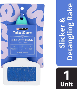 PURINA Total Care Slicker & Detangling Rake 2 in 1 for Dogs