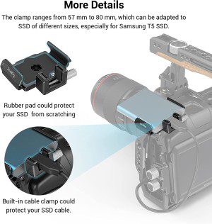 Smallrig Mount Bracket SSD Holder for Samsung T5 / T7 SSD – 3272