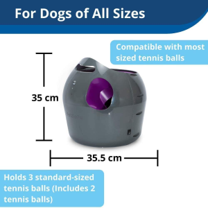 Petsafe PTY17-15849 Automatic Ball Launcher Dog Toy, Interactive Tennis Ball Throwing Machine for Dogs, Water Resistant