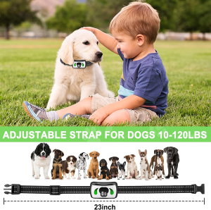 [2023 Upgrade] Dog Bark Collar with Additional Mini Remote – Bark Collar with 4 Training Modes -IPX7 Waterproof Dog Training Collar for Garden & Courtyard – Safe No Shock Bark Collar