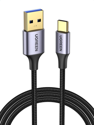 UGREEN USB a to USB C 3.0 Cable 5Gbps Type C Fast Charge Compatible with Iphone 15, Galaxy S23 S22 S21, Note 20 Ultra, PS5, Oculus Quest, Android Auto, Mi 10, Pixel 4A, Moto G7, Hero 9, 8 (1M)