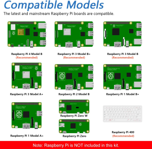 Freenove Ultimate Starter Kit for Raspberry Pi 4 B 3 B+ 400, 558-Page Detailed Tutorial, Python C Java Scratch Code, 223 Items, 104 Projects