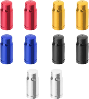 10PCS Bicycle Presta Valve Caps Bike Tire Presta Valve Stem Covers Aluminum Alloy Tyre Dust Caps for Mountain Bikes Road Bikes Folding Bikes 5 Colours