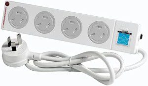 HPM 4 Outlet Surge Protected Powerboard Child Safe