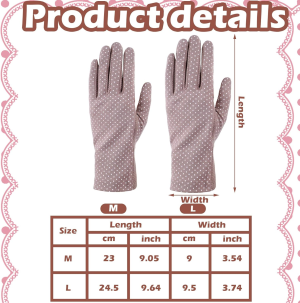 Boao 3 Pairs UV Gloves Sun Protection Women Driving Gloves Summer Sunblock Gloves for Driving Riding Outdoor