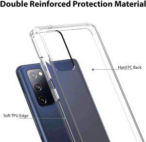 ZUSLAB Slim Hybird Case for Samsung Galaxy S20 FE 5G Shockproof Translucent Protective Cover – Clear