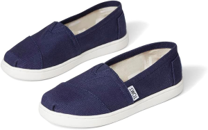 Toms Alpargatas Shoe – Kids’ Navy Canvas 5.0