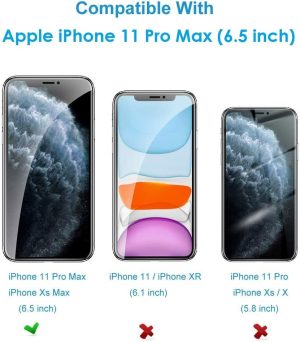 T Tersely [2 Pack] Screen Protector for Iphone 11 Pro Max and Iphone XS Max 6.5-Inch, Case Friendly 9H Tempered Glass Screen Protectors Anti-Scratch Film Guard