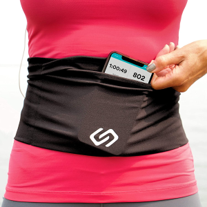 Sporteer Versaflex Running Belt, Travel Money and Passport Belt, Workout Waist Pack for Large Phones and Personal Items