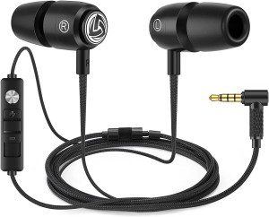 LUDOS Clamor 2 Pro Wired Earbuds with Microphone, in Ear Headphones Wired – Earbuds Wired with Microphone, Noise Isolating Ear Buds Wired, 3.5Mm Memory Foam Wired Earphones for Iphone Computer, Laptop