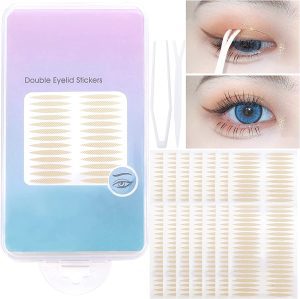 Yatinkim Eyelid Tape 1200 PCS Invisible Eye Tapes Breathable Double Eyelid Stickers Self-Adhesive Waterproof for Hooded Droopy Uneven Mono-eyelids