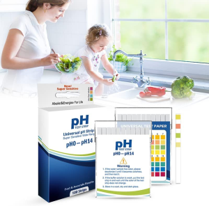 Plastic Ph Test Strips, Universal Application (Ph 0-14), 100 Strips | for Saliva, Soap, Urine, Food, Liquids, Water with Soil Testing, Lab Monitoring, Etc.