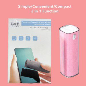 YQ up Touchscreen Mist Cleaner, Screen Cleaner Spray, Sterilization Disinfection Cleansing, Screen Cleaner for You Ipad, Laptop, Macbook Pro, Cell Phone, Iphone Smartphones, Versatile Cleaners (Pink)