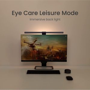 Benq Screenbar Halo LED Monitor Light with Wireless Controller, Back Light, Adjustable Brightness and Colour Temperature