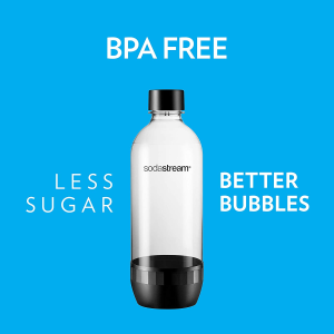 Sodastream Bottle, 1L Single, Black