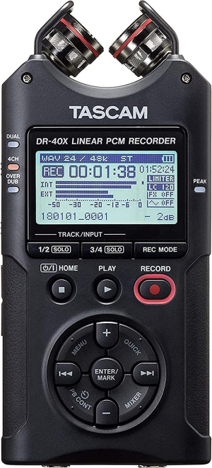 TASCAM DR-05X Tascam 05X Stereo Handheld Digital Audio Recorder with USB Audio Interface