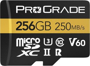 Microsd Card V60 (256GB) – Tested like a Full-Size SD Card for Use in Dslrs, Mirrorless and Aerial or Action Cameras | up to 250Mb/Read Speed and 130Mb/S Write Speed by Prograde Digital