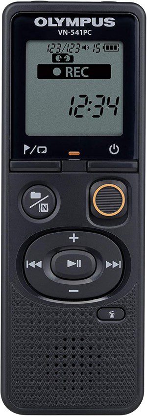 OLYMPUS VN-541 Digital Voice Recorder with Omni-Directional Mono Recording Black