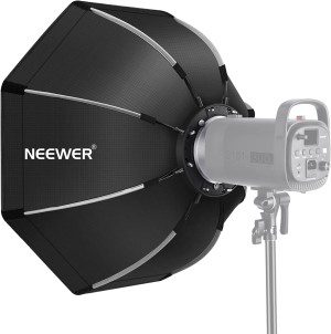 NEEWER 26”/65Cm Octagonal Softbox Quick Release, with Bowens Mount, Carrying Bag Compatible with Neewer CB60 CB100 CB150 Vision 4 S101-300W/400W and Other Bowens Mount Light -SF-RPBO26