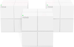 Tenda Nova Mesh Wifi System (Mw6)-Up to 6000 Sq.Ft. Whole Home Coverage, Wifi Router and Extender Replacement, Gigabit Mesh Router for Wireless Internet, Works with Alexa, Parental Controls, 3-Pack