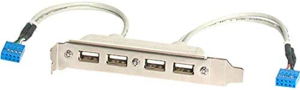 Startech.Com 4 Port USB a Female Slot Plate Adapter (USBPLATE4)