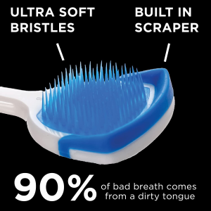 Orabrush Tongue Scraper, Tongue Cleaner Helps Fight Bad Breath, 4 Tongue Scrapers