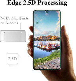 (3 Pack) Pokolan Screen Protector for Samsung Galaxy S21, S21 5G (6.2 Inch) Tempered Glass, Support Fingerprint Unlock, 9H Hardness, Case Friendly, Bubble-Free, Anti-Scratch, Easy to Install