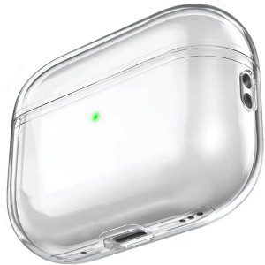 USTIYA Case for Apple Airpods Pro 2 2022 Cover, Airpods Pro 2Rd Gen Case Clear Shock-Absorption Transparent Tpu(Transparent F)