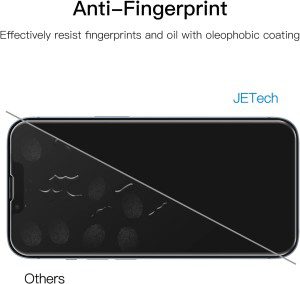 Jetech Full Coverage Screen Protector for Iphone 14 plus 6.7-Inch with Camera Lens Protector, Tempered Glass Film, HD Clear, 2-Pack Each