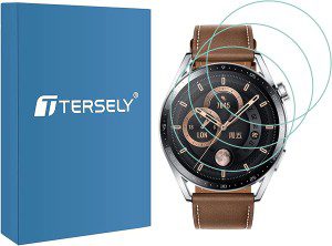 【3 Pack】T Tersely Tempered Glass Screen Protector for HUAWEI Watch GT 3 /GT3 46Mm, Screen Protector Film Guard