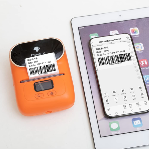 Label Maker – Phomemo-M110 Portable Bluetooth Thermal Mini Label Printer Machine, Sticker Maker, Barcode Printer, Apply to Labeling, Office, Cable, Retail, Compatible with Android & Ios System