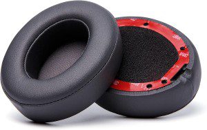 WC Wicked Cushions Replacement Ear Pads for Beats Studio 2 & 3 (B0501, B0500) Wired & Wireless | Does NOT Fit Beats Solo | Softer PU Leather, Enhanced Foam & Stronger Adhesive | Titanium