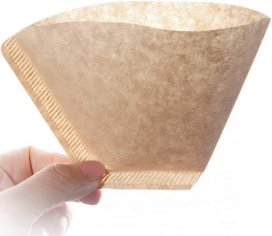 100Pcs 103 Coffee Filter Paper Disposable Natural Unbleached Original Wooden Drip Paper Suitable for Coffee Machines and Coffee Cones