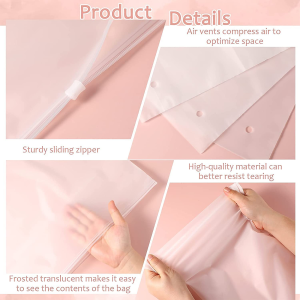 20 Pcs Thickened Frosted Plastic Garment Bags,40 * 30Cm,Packaging Bag,Travel Accessories, Used to Pack Clothes, Pants, T-Shirts, Sealed Plastic Storage Bags.