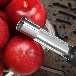 Soft Touch Apple Corer Remover Stainless Steel Core Seed Twist Pear Kitchen Tool Fruit Pear Corer Slicer Peeler with Sharp Serrated Blade Perfect Kitchen Utensil & Gadget for Coring Pear & Other Fruits