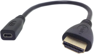 ChenYang Type D Micro HDMI v1.4 Socket Female to Type C Mini HDMI Male Convertor Adapter Cable 10cm