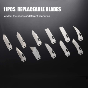 ROXON BA Series of Replaceable Knife Blade for S802 Phantom Multitool and S502 Phantasy Folding Knife…